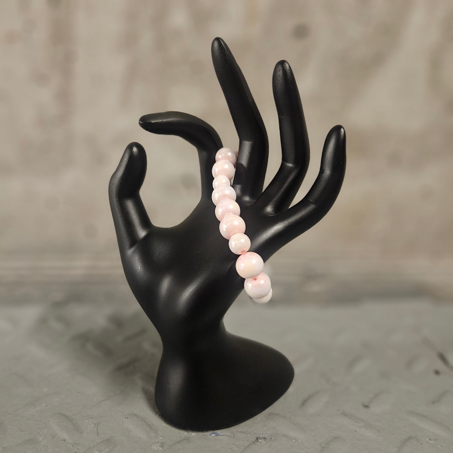 pink pearl bracelet