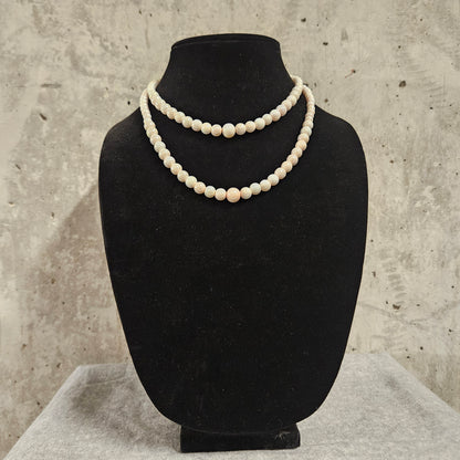 pink pearl necklace