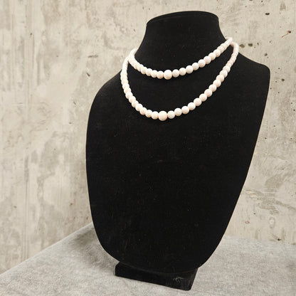 pink pearl necklace