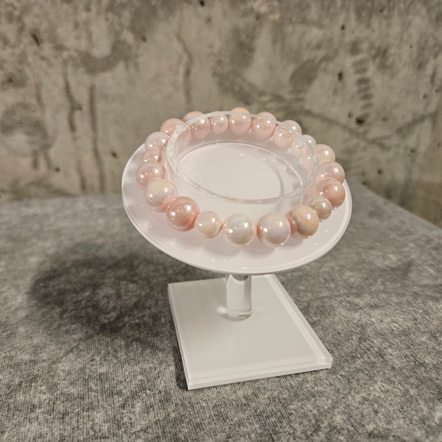 pink pearl bracelet