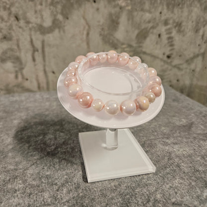 pink pearl bracelet