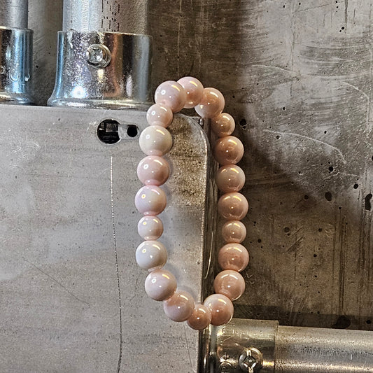 pink pearl bracelet