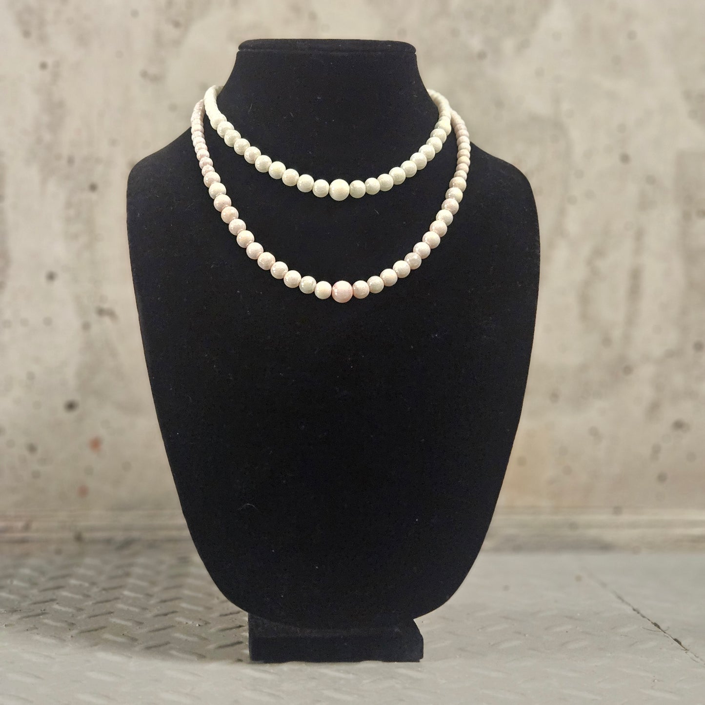 pink pearl necklace